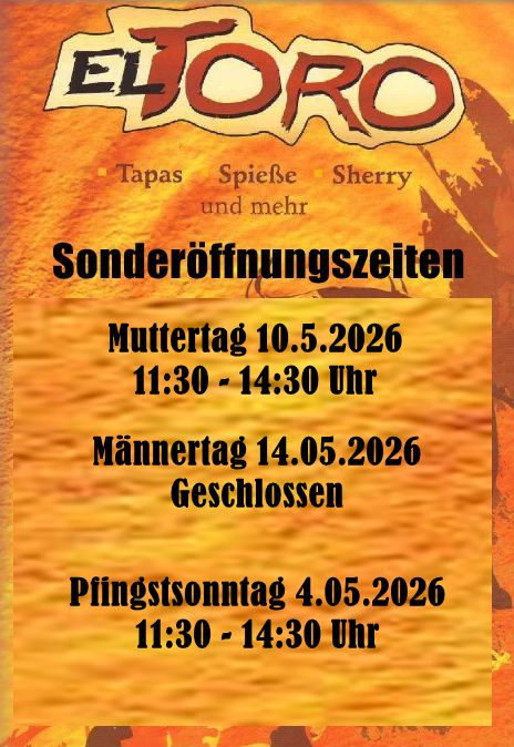 Sonderöffnungszeiten in 2026